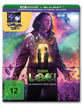 Loki: Staffel 1 - Steelbook Edition Blu-ray UHD (4 Discs)