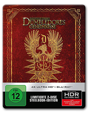 Phantastische Tierwesen 3: Dumbledores Geheimnisse - Steelbook Edition Blu-ray UHD (2 Discs)