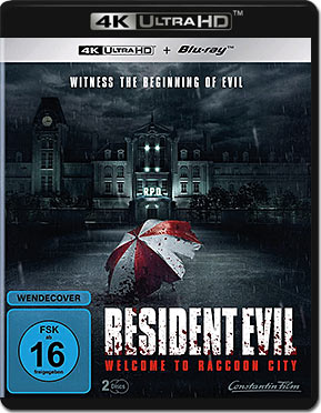 Resident Evil: Welcome to Raccoon City Blu-ray UHD (2 Discs)
