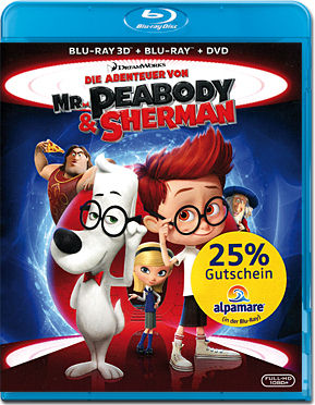 Die Abenteuer von Mr. Peabody & Sherman Blu-ray 3D (3 Discs)