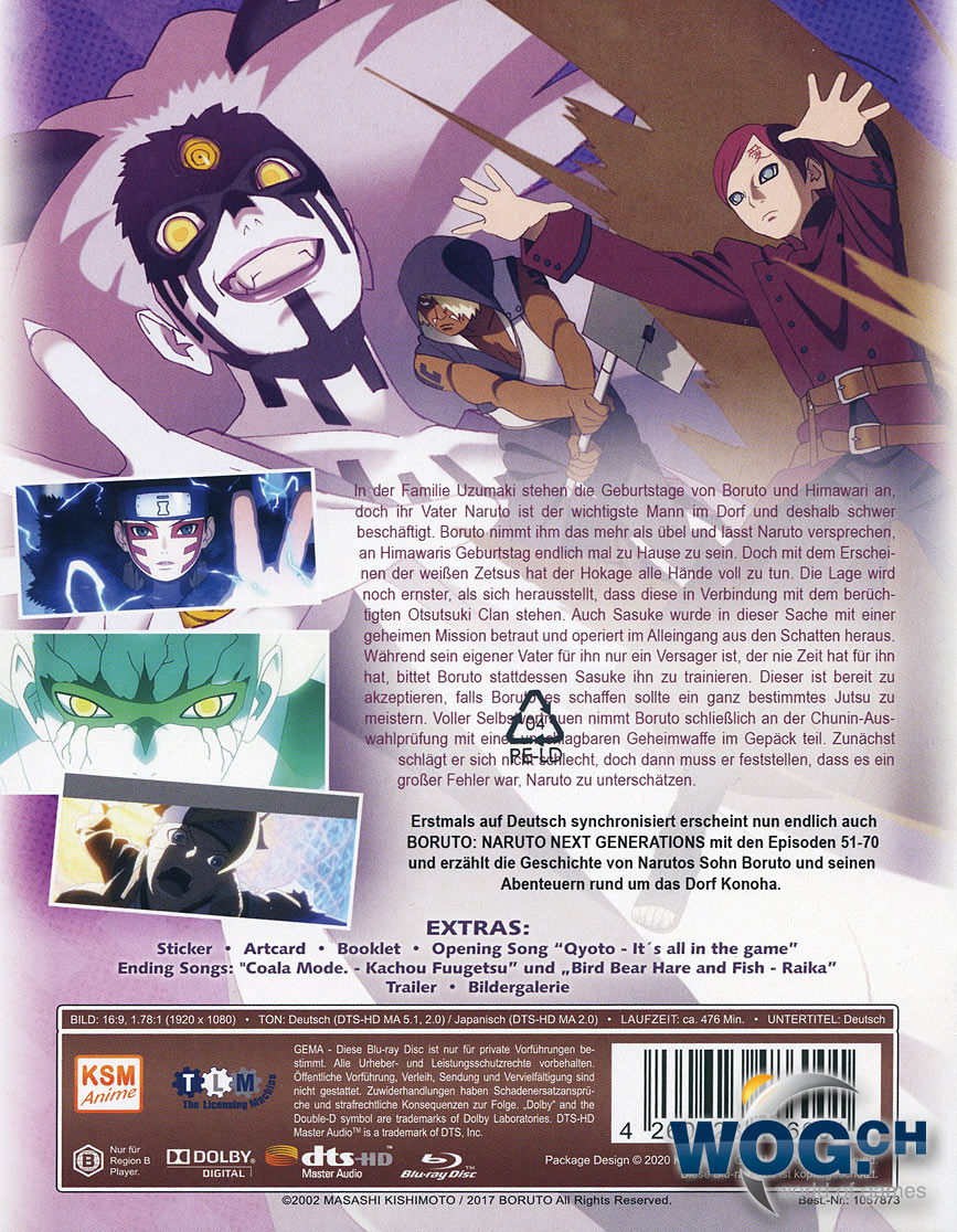 Boruto: Naruto Next Generations Vol. 4 Blu-ray (3 Discs) Anime Blu-ray • World of Games