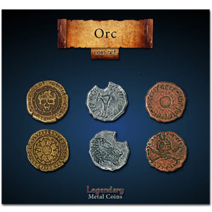 Legendary Metal Coins - Orc Coin Set