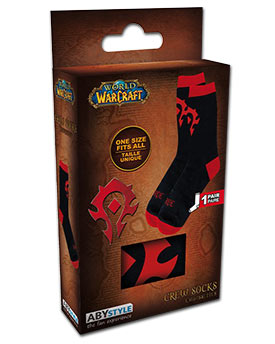 World of Warcraft Socks -Horde Black/Red-