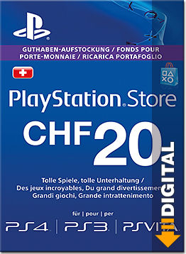 PlayStation Store Guthaben CHF 20.-- (Sony)