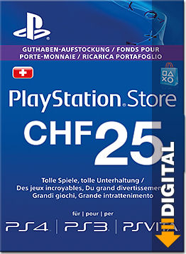 PlayStation Store Guthaben CHF 25.-- (Sony)