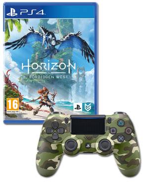 Horizon Forbidden West + Controller Dualshock 4 -Green Camouflage-
