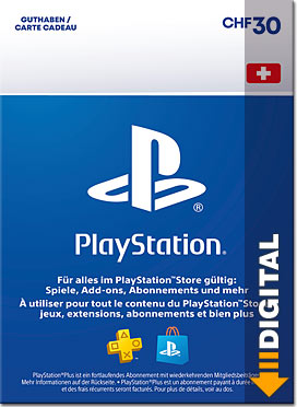 PlayStation Store Guthaben CHF 30.-- (Sony)