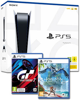 PlayStation 5 - Horizon Forbidden West + Gran Turismo 7 Set