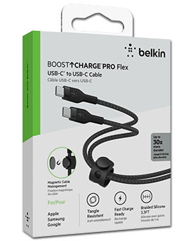 PRO Flex USB-C to USB-C Cable 1m -Black-