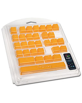 Rubber Keycap Set -Orange-