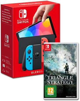Nintendo Switch OLED - Triangle Strategy Set -Red/Blue-