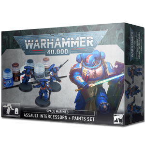 Warhammer 40.000: Space Marines - Assault Intercessors + Paints Set