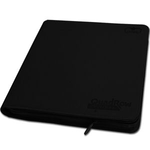 24-Pocket QuadRow ZipFolio -Black-