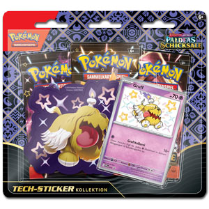 Pokémon Karmesin & Purpur: Paldeas Schicksale Tech-Sticker Kollektion (Gruff) -DE-