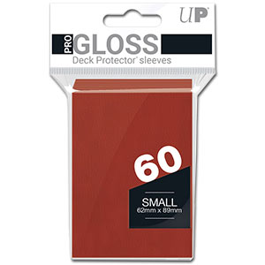 PRO-GLOSS Card Sleeves 60 Small -Red- (62 x 89 mm)