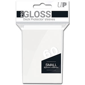 PRO-GLOSS Card Sleeves 60 Small -White- (62 x 89 mm)