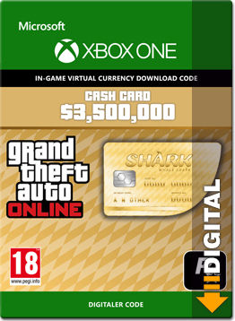 Grand Theft Auto 5: Whale Shark 3'500'000 Cash Card
