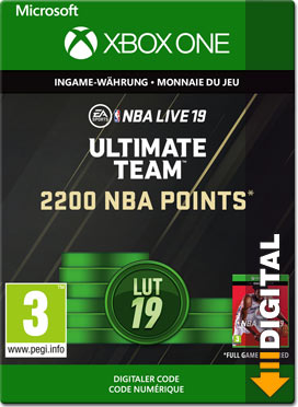 NBA Live 19 Ultimate Team: 2200 NBA Points
