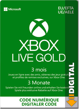Xbox Live Gold Abo 3 Monate