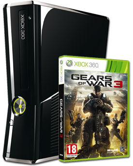Xbox 360 Slim System PAL Gears of War 3 Bundle 250 GB (Microsoft)