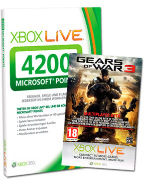 Xbox Live 4200 Microsoft Points & Gears of War 3-Beta (Microsoft)