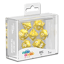 Dice RPG-Set Marble - Yellow (Set of 7 Dice)