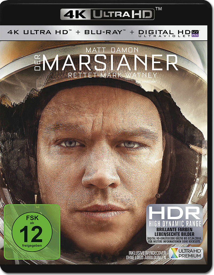 Der Marsianer: Rettet Mark Watney Blu-ray UHD (2 Discs)