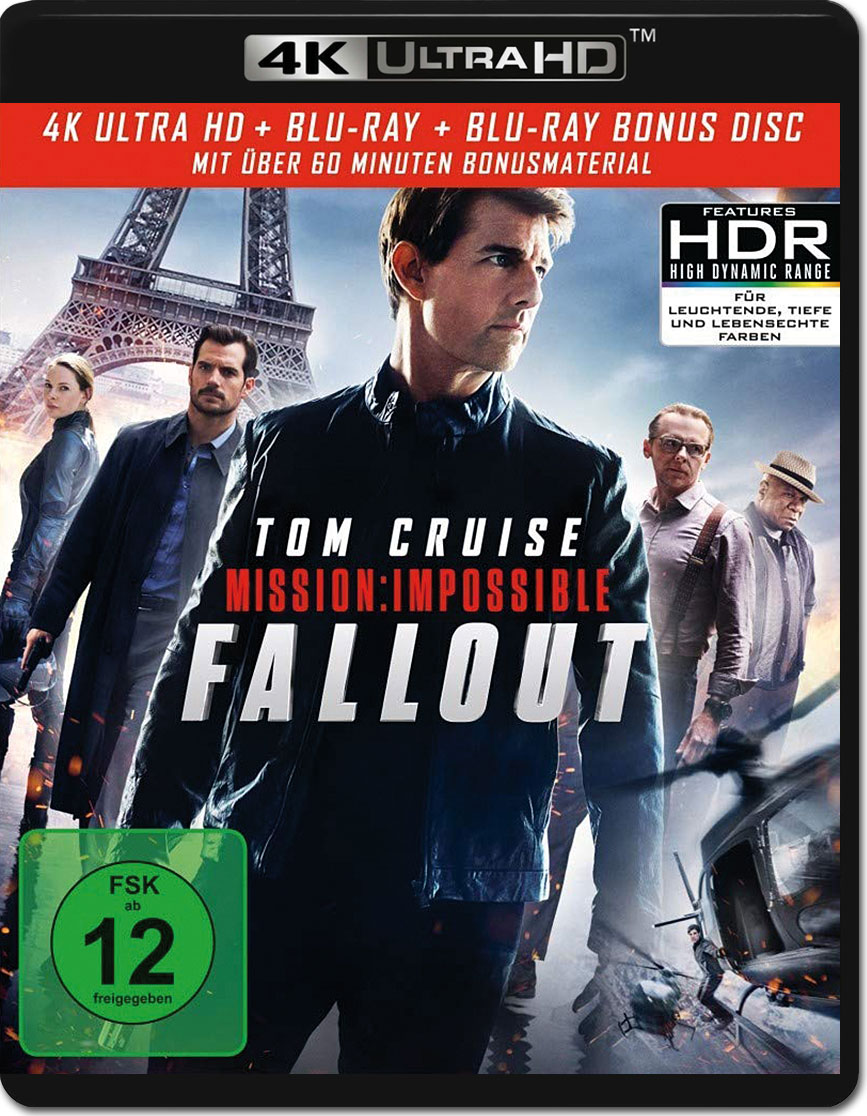 Mission: Impossible 6 - Fallout Blu-ray UHD (3 Discs)