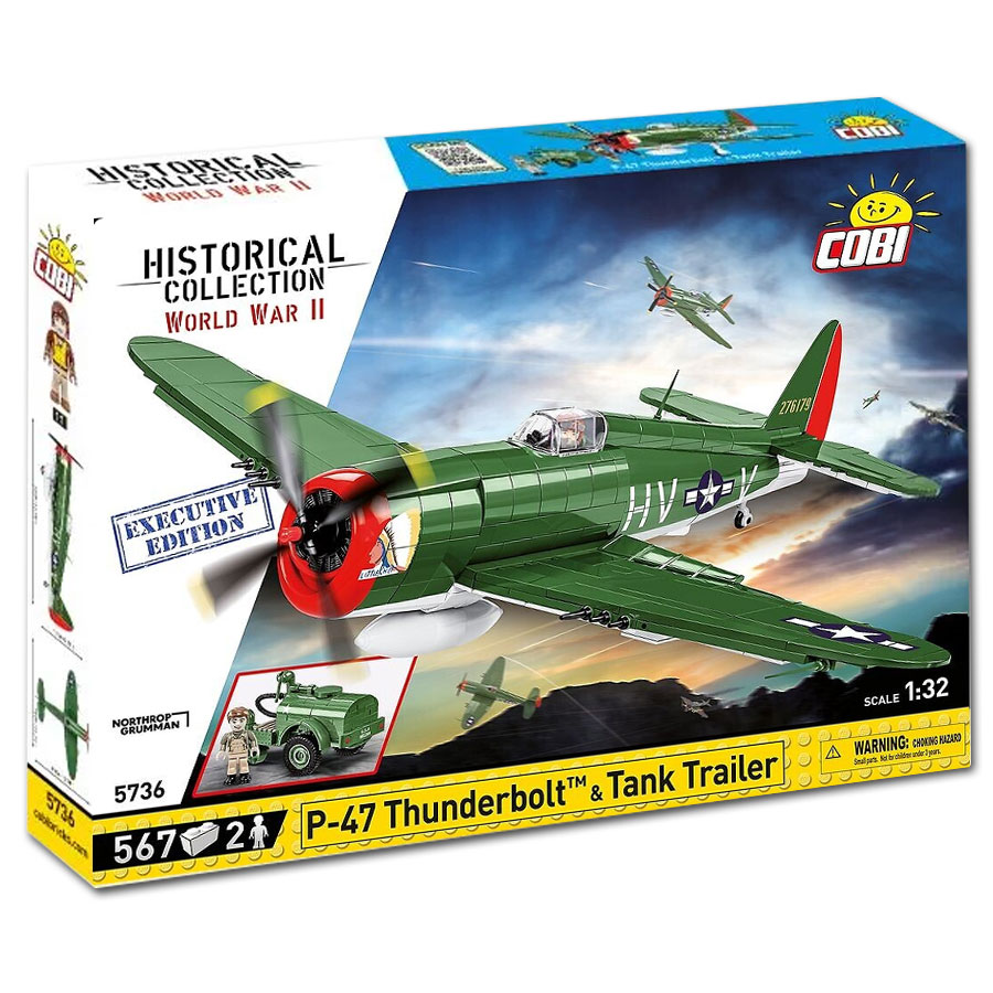 COBI World War II: P-47 Thunderbolt & Tank Trailer -Executive Edition-