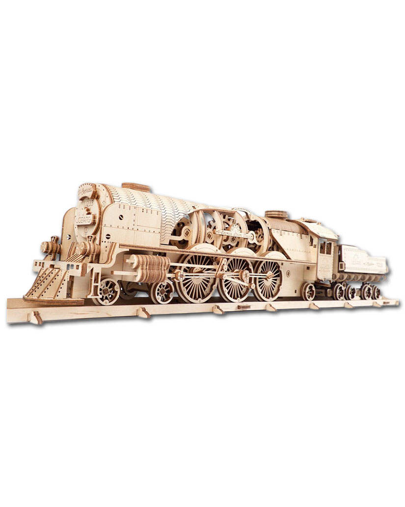 UGEARS Models: V-Express Steam Train with Tender (70058)