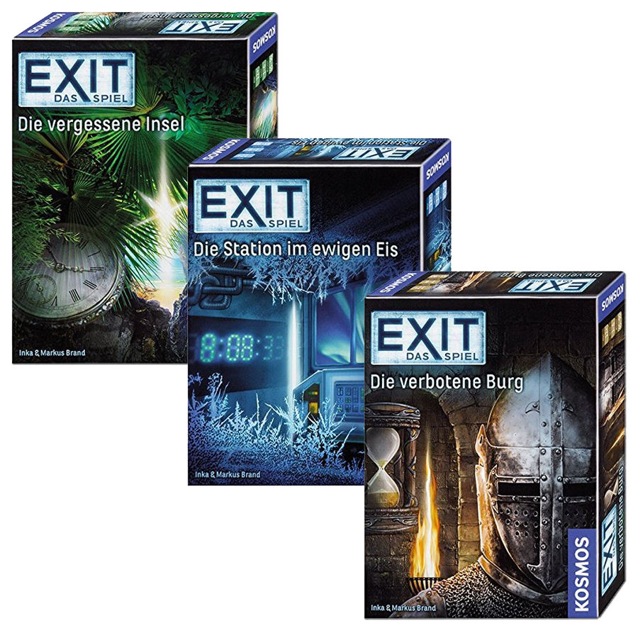 Exit - Das Spiel Bundle 2 (Die verbotene Burg, Die Station im ewigen Eis, Die vergessene Insel)