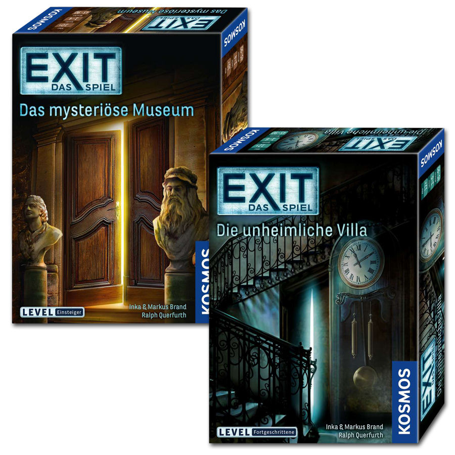 Exit - Das Spiel Bundle 4 (Die unheimliche Villa, Das mysteriöse Museum)
