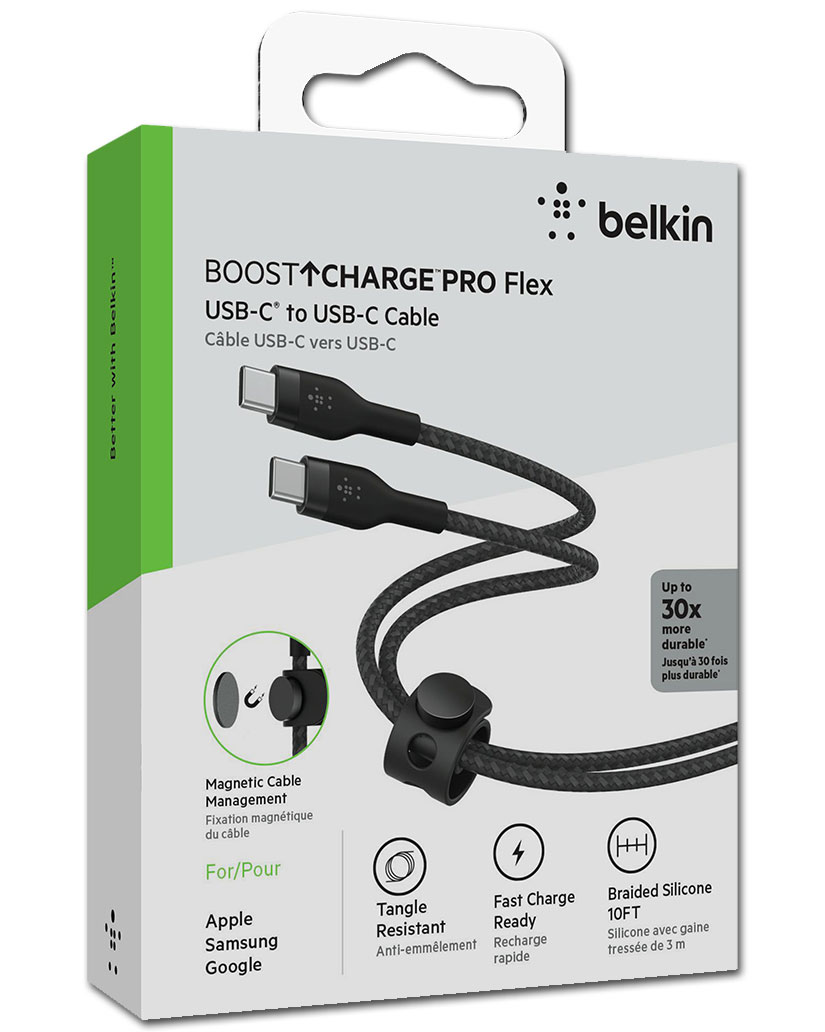 PRO Flex USB-C to USB-C Cable 3m -Black-