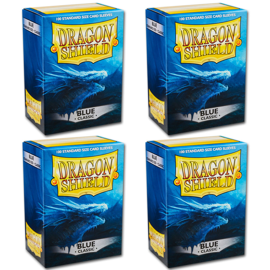 Dragon Shield Card Sleeves Standard -Blue- 4er Set (400)