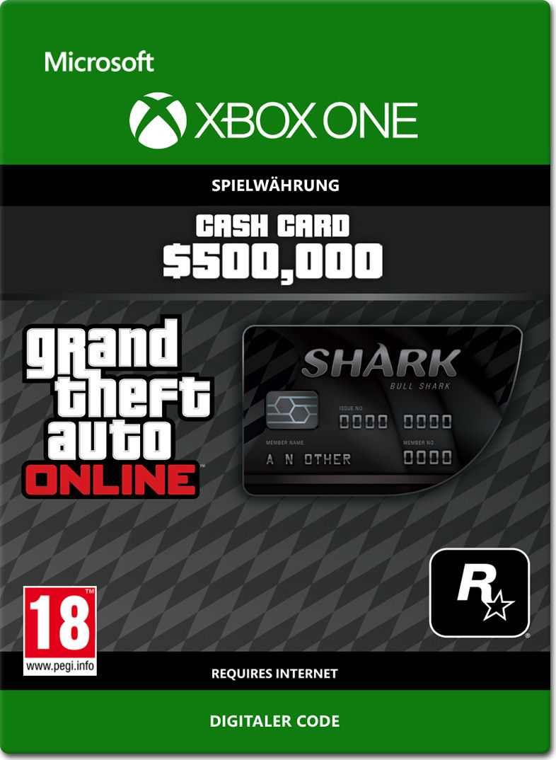 Grand Theft Auto 5: Bull Shark 500'000 Cash Card
