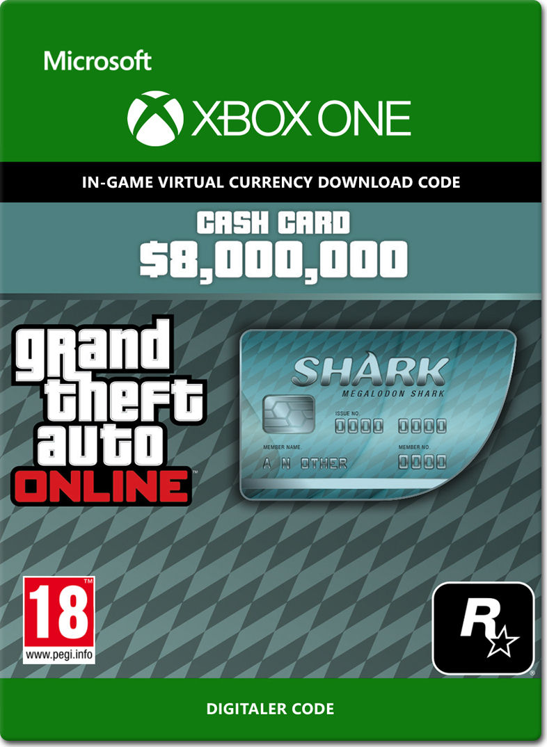 Grand Theft Auto 5: Megalodon Shark 8'000'000 Cash Card