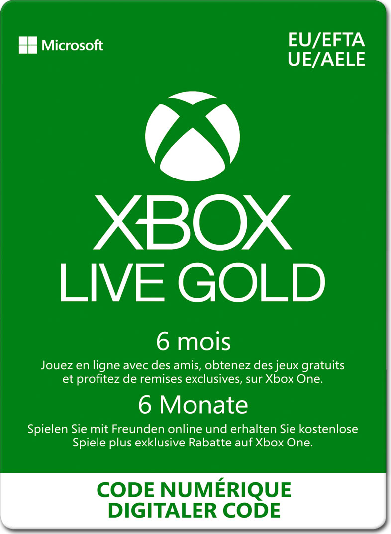 Xbox Live Gold Abo 6 Monate