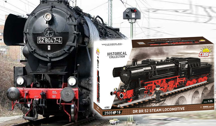 COBI Historical Collection: DR BR 52 Steam Locomotive (Klemmbausteine)